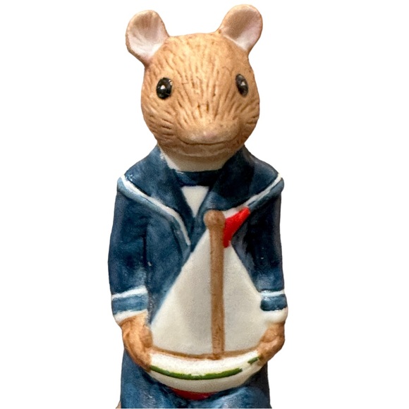 Vintage 1985 Franklin Mint Woodhouse Mouse Rupert Porcelain Figurine - Picture 2 of 8